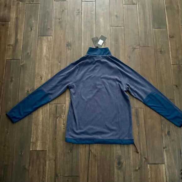 Motion Blue Half Zip Mock Neck Pullover S NWT - Picture 3 of 5